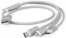 USB Кабель Cablexpert CC-USB2-AM31-1M-S, серебристый