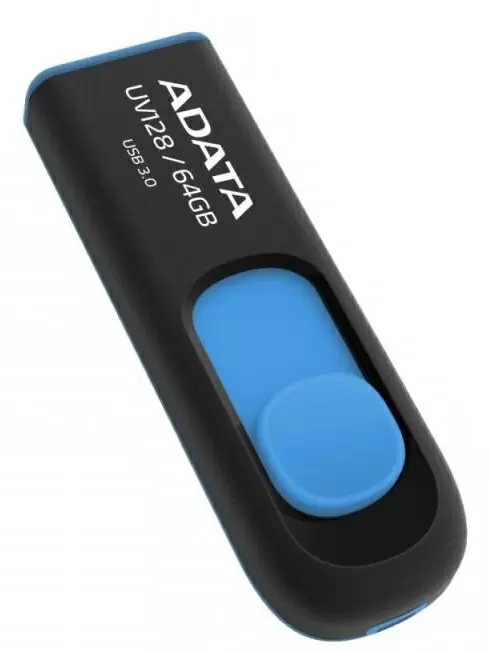 USB-флешка Adata UV128 64GB, черный/синий