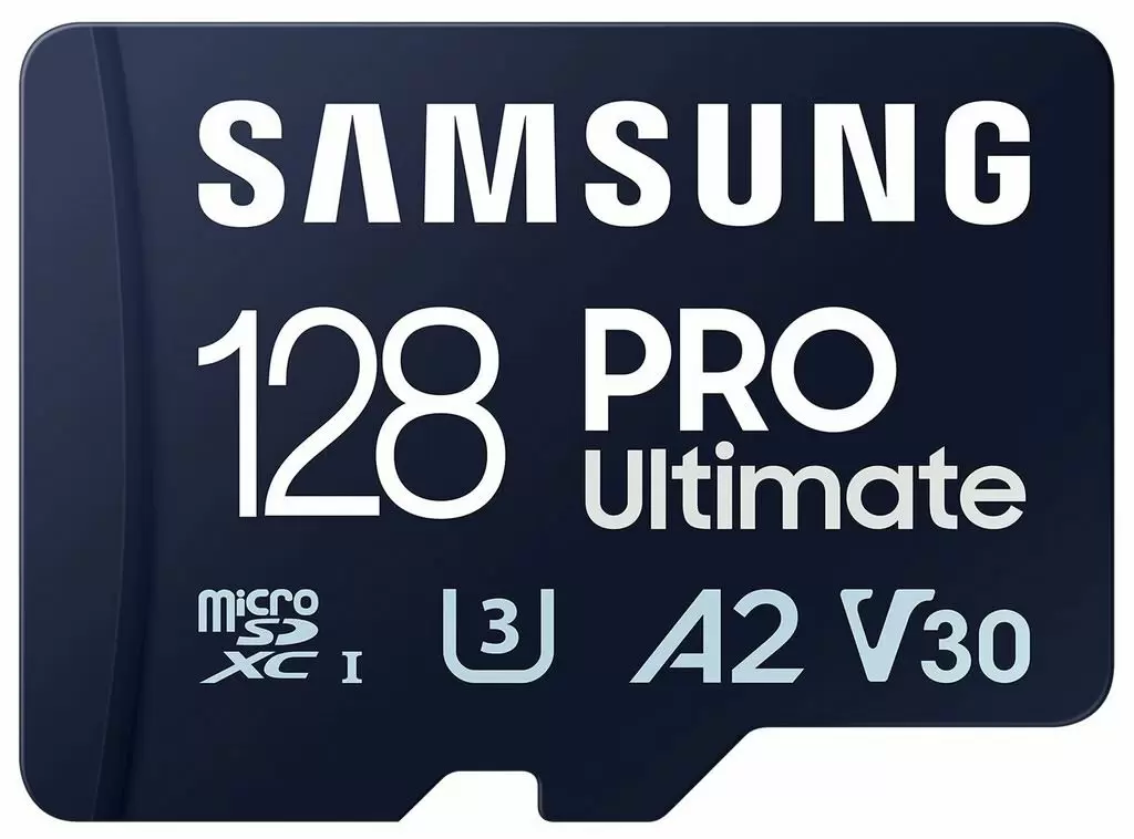 Карта памяти Samsung MicroSD PRO Ultimate Class 10 UHS-I U3 + SD adapter, 128GB